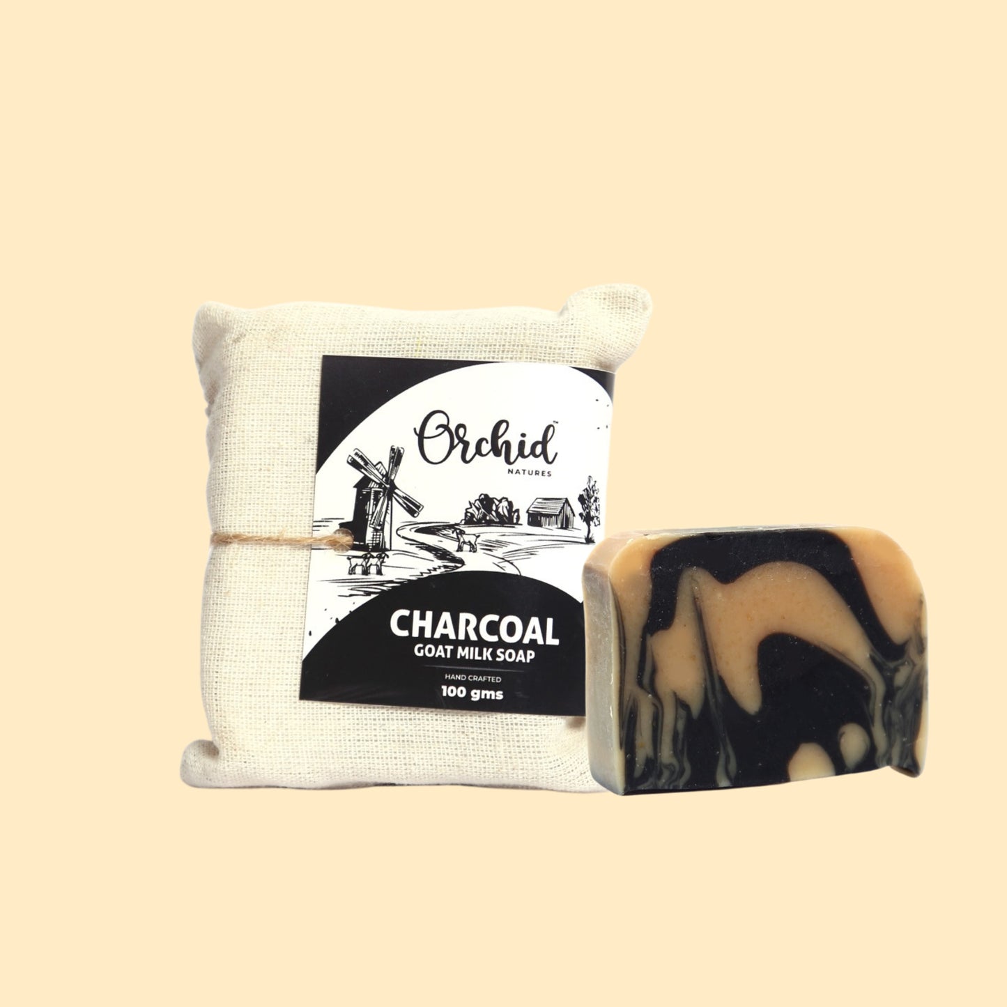 Charcoal goat milk bath bar