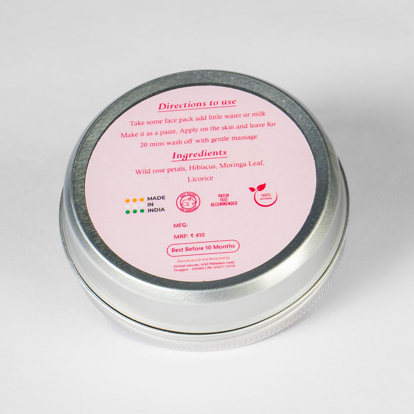 Rosy cheeks -Rose hibiscus face pack