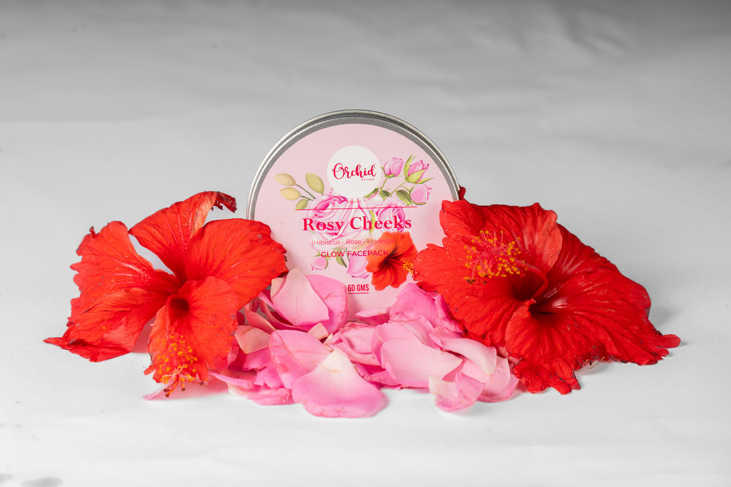 Rosy cheeks -Rose hibiscus face pack