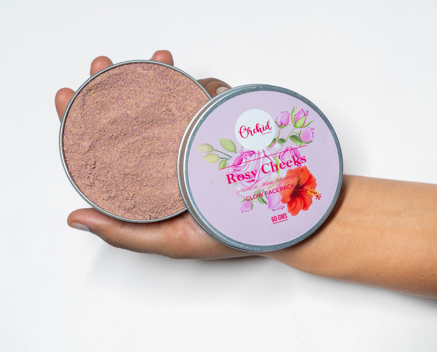 Rosy cheeks -Rose hibiscus face pack