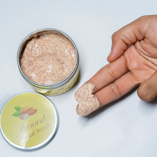 Almond facial scrub