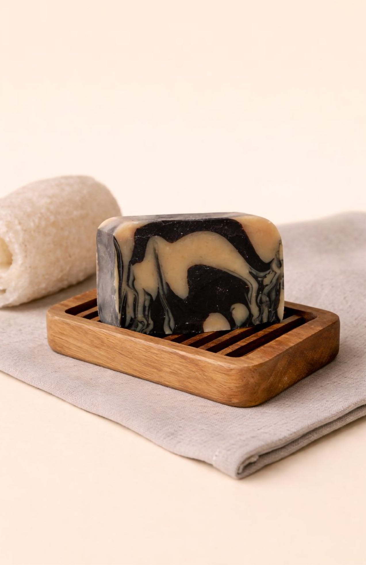 Charcoal goat milk bath bar