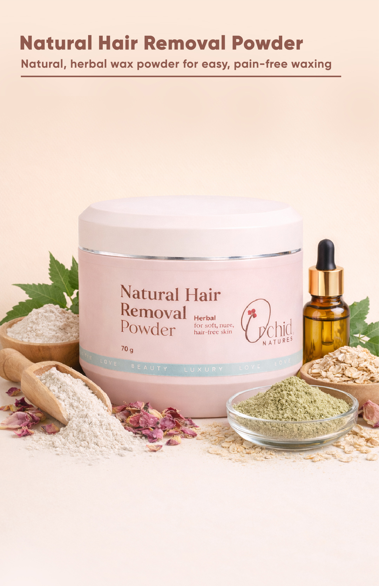 Natural Hair Removal Powder