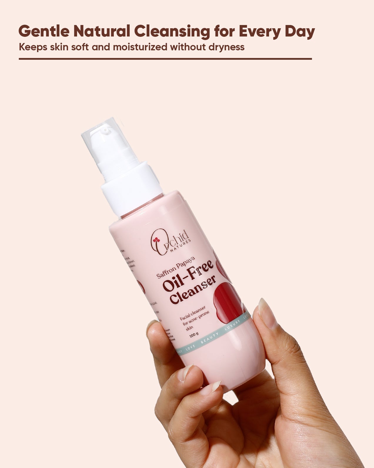 Saffron Papaya Oil-Free Cleanser