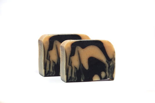 Charcoal soap double