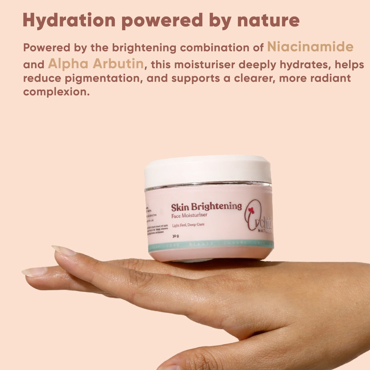 Skin Brightening Moisturiser | Niacinamide, Arbutin & Hyaluronic