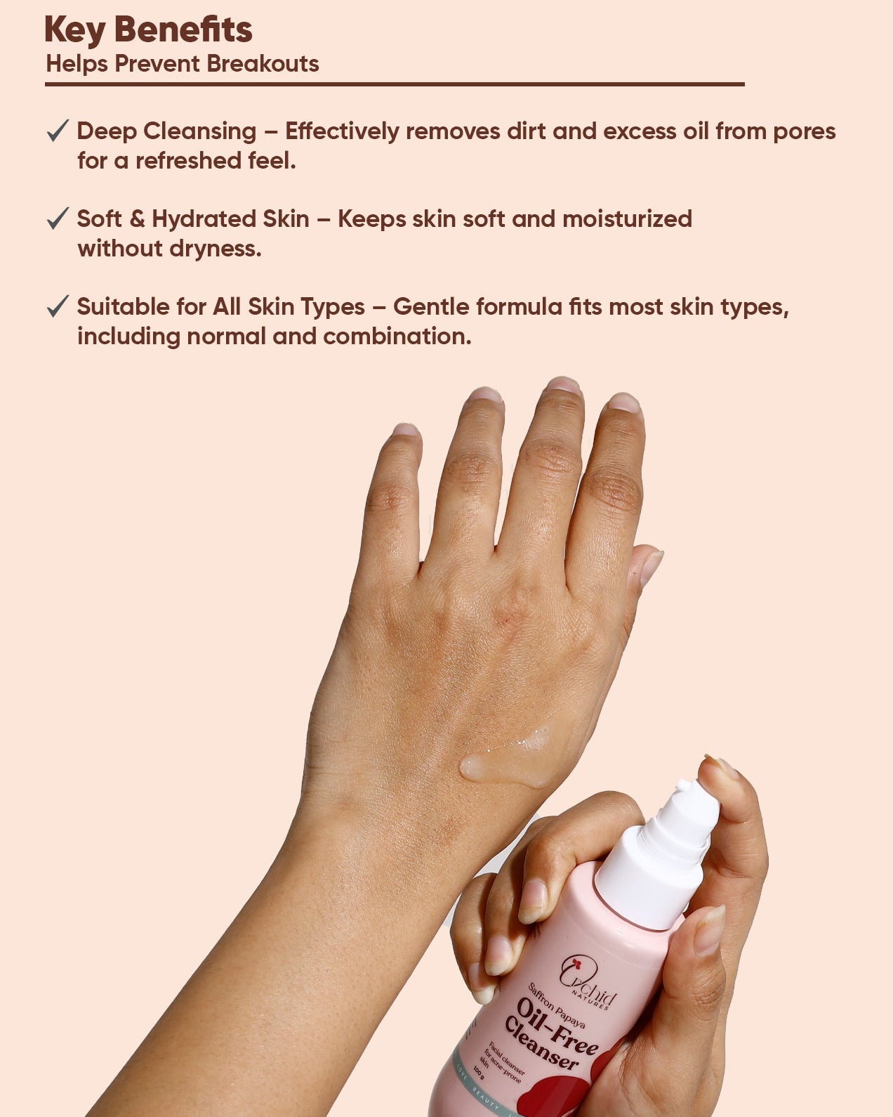 Saffron Papaya Oil-Free Cleanser