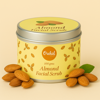Almond facial scrub