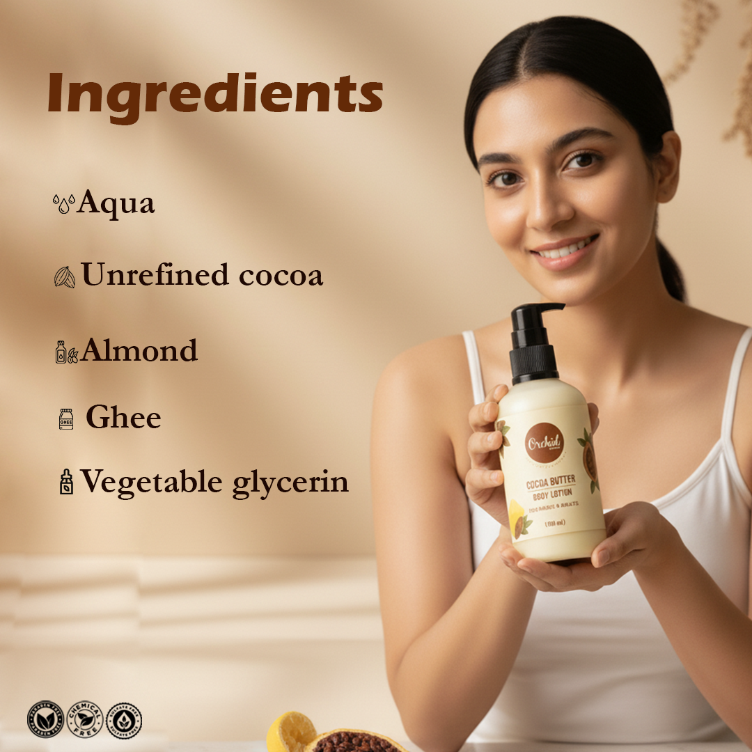 Cocoa butter body lotion