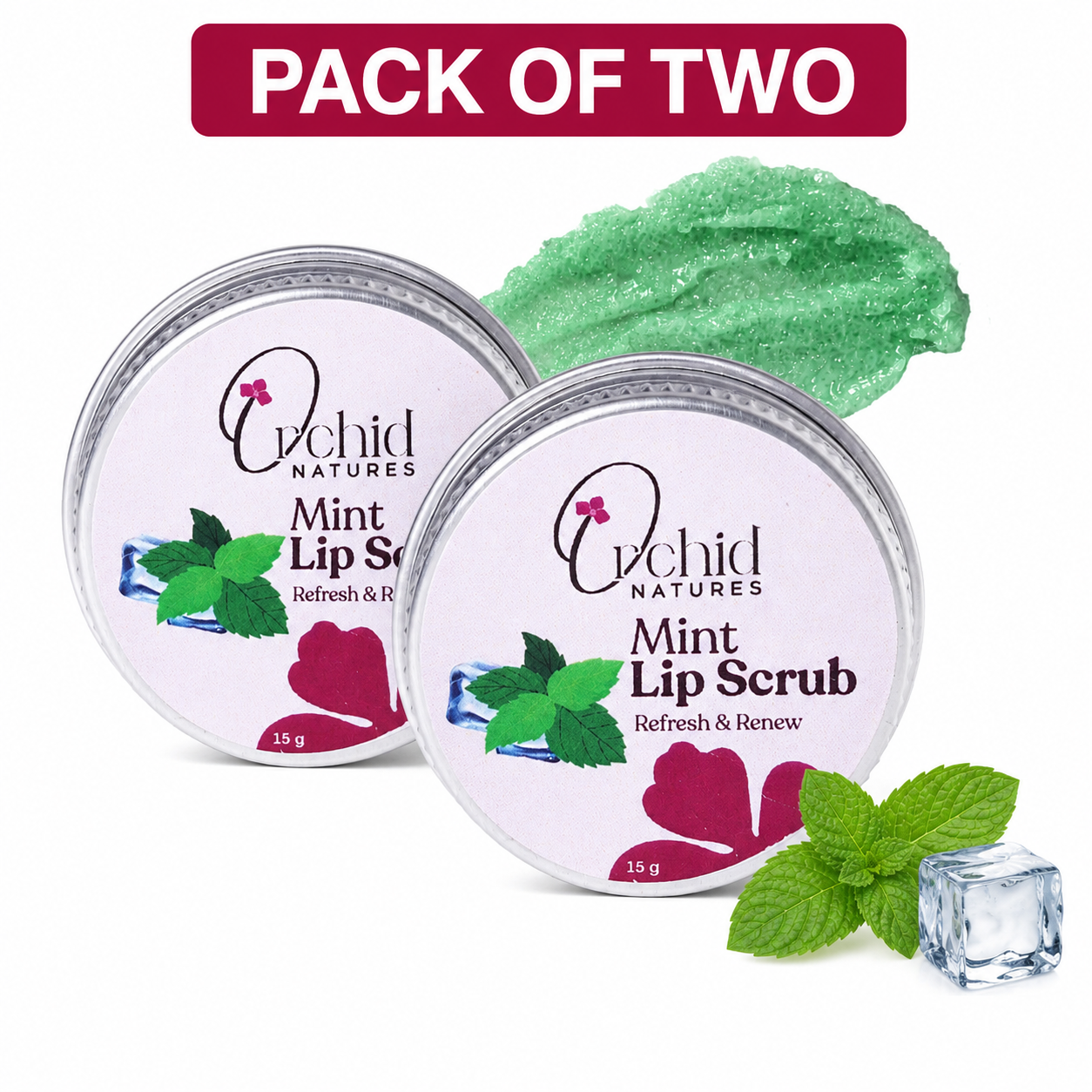 Mint lip scrub