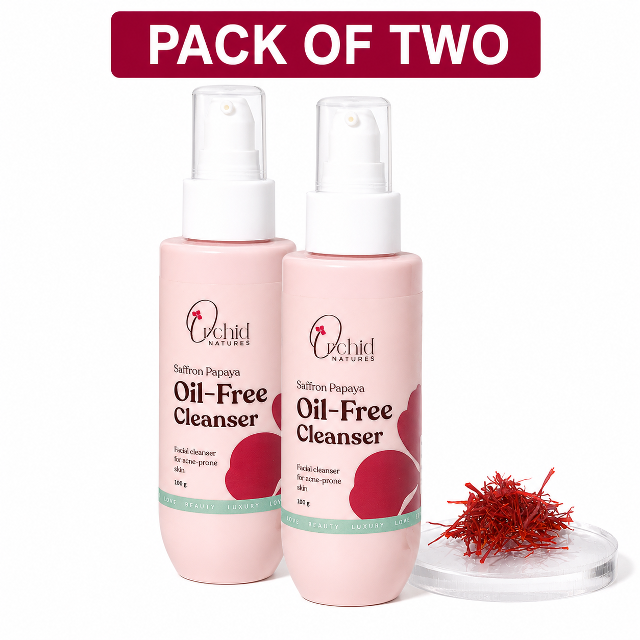 Saffron Papaya Oil-Free Cleanser