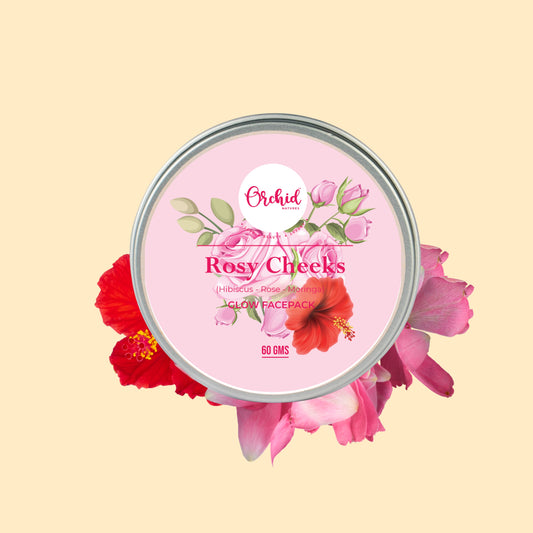 Rosy cheeks -Rose hibiscus face pack