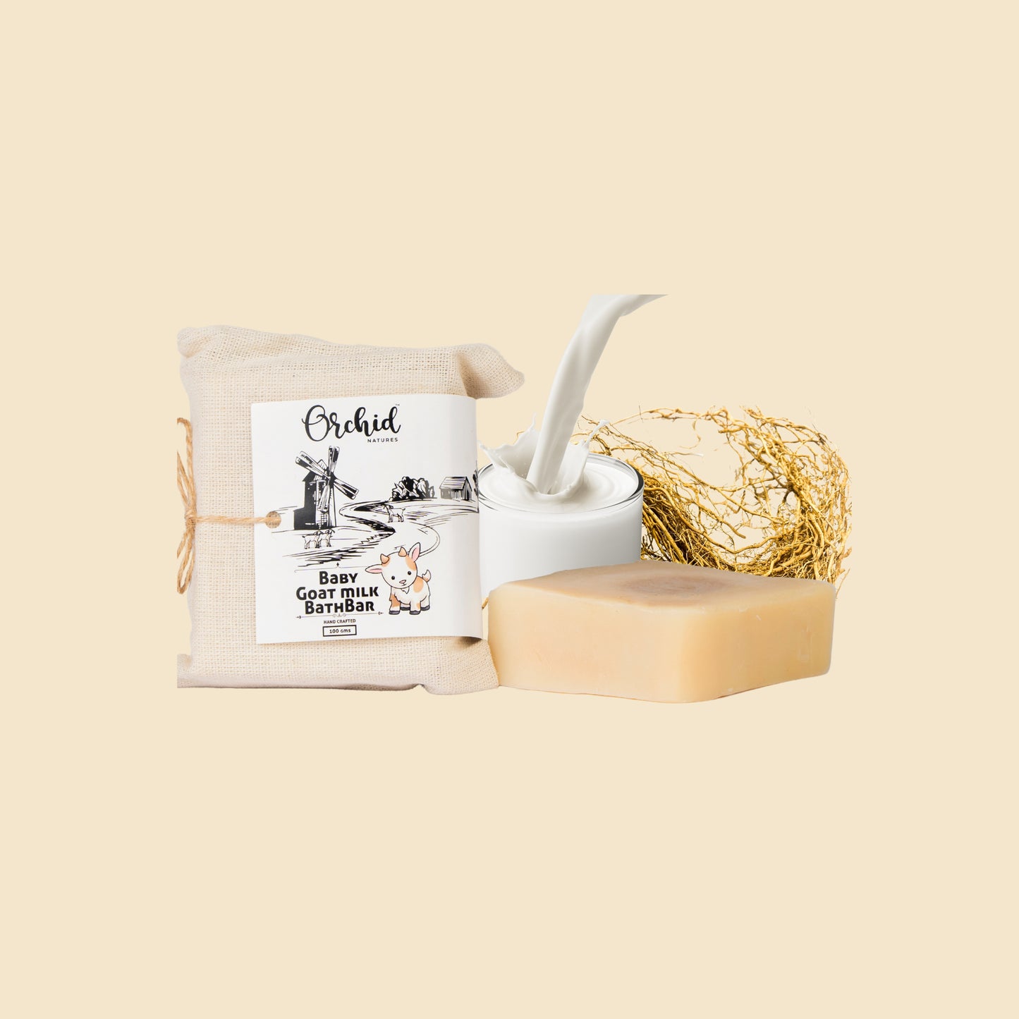Baby goat milk bath bar