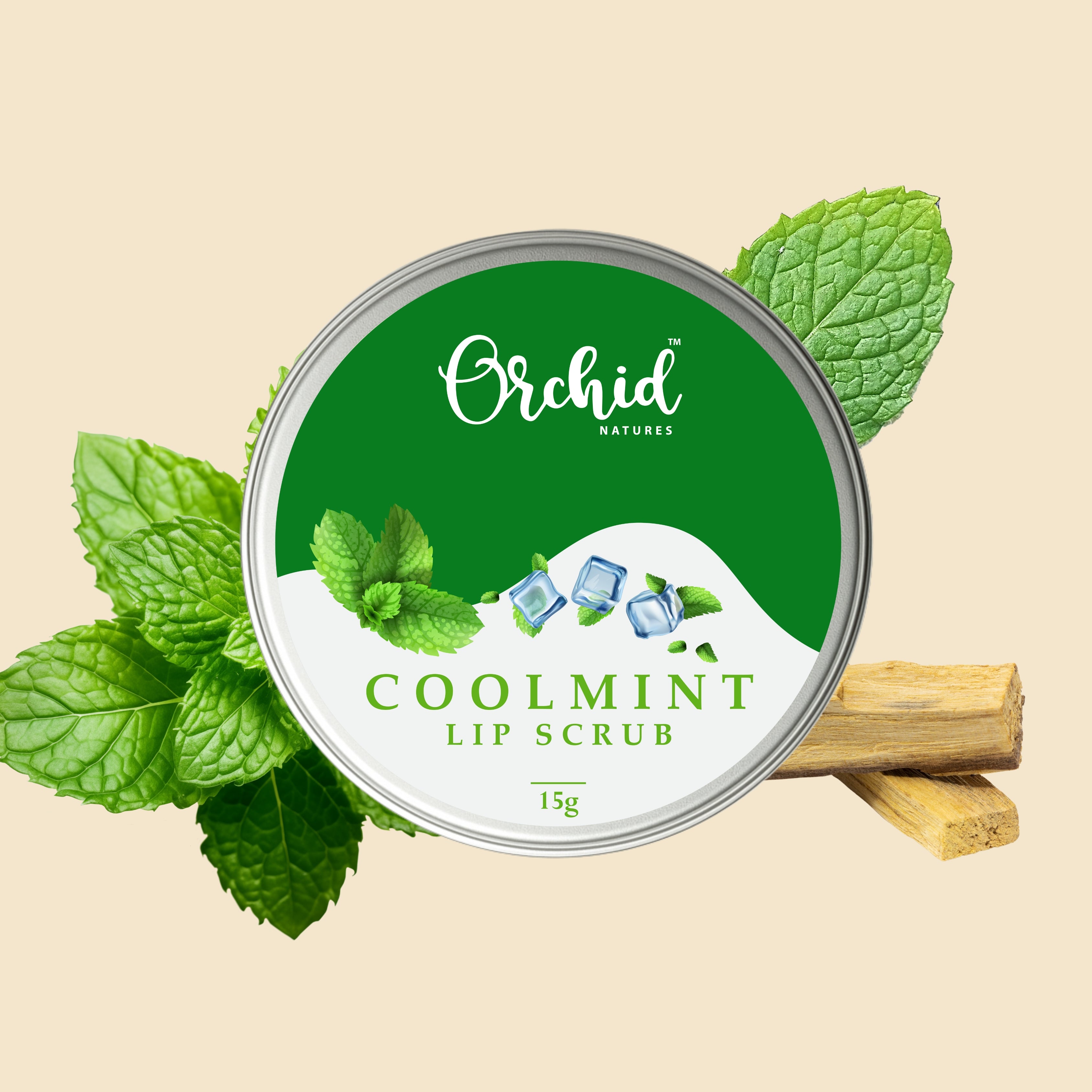 Mint lip scrub