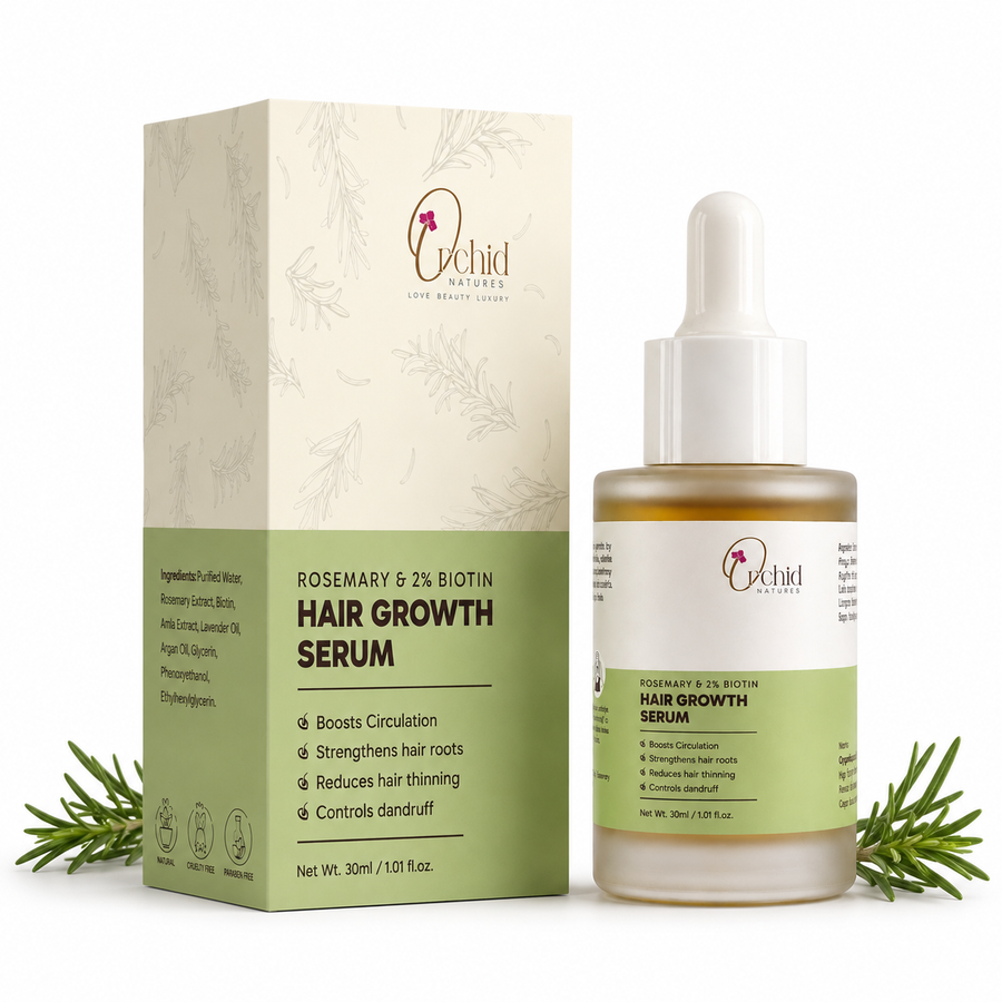 Hair Growth Serum with Rosemary and 2% Biotin