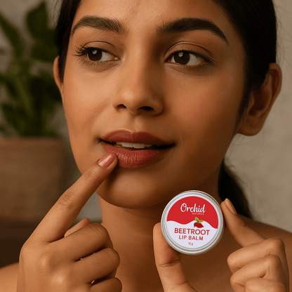 Beetroot lip balm