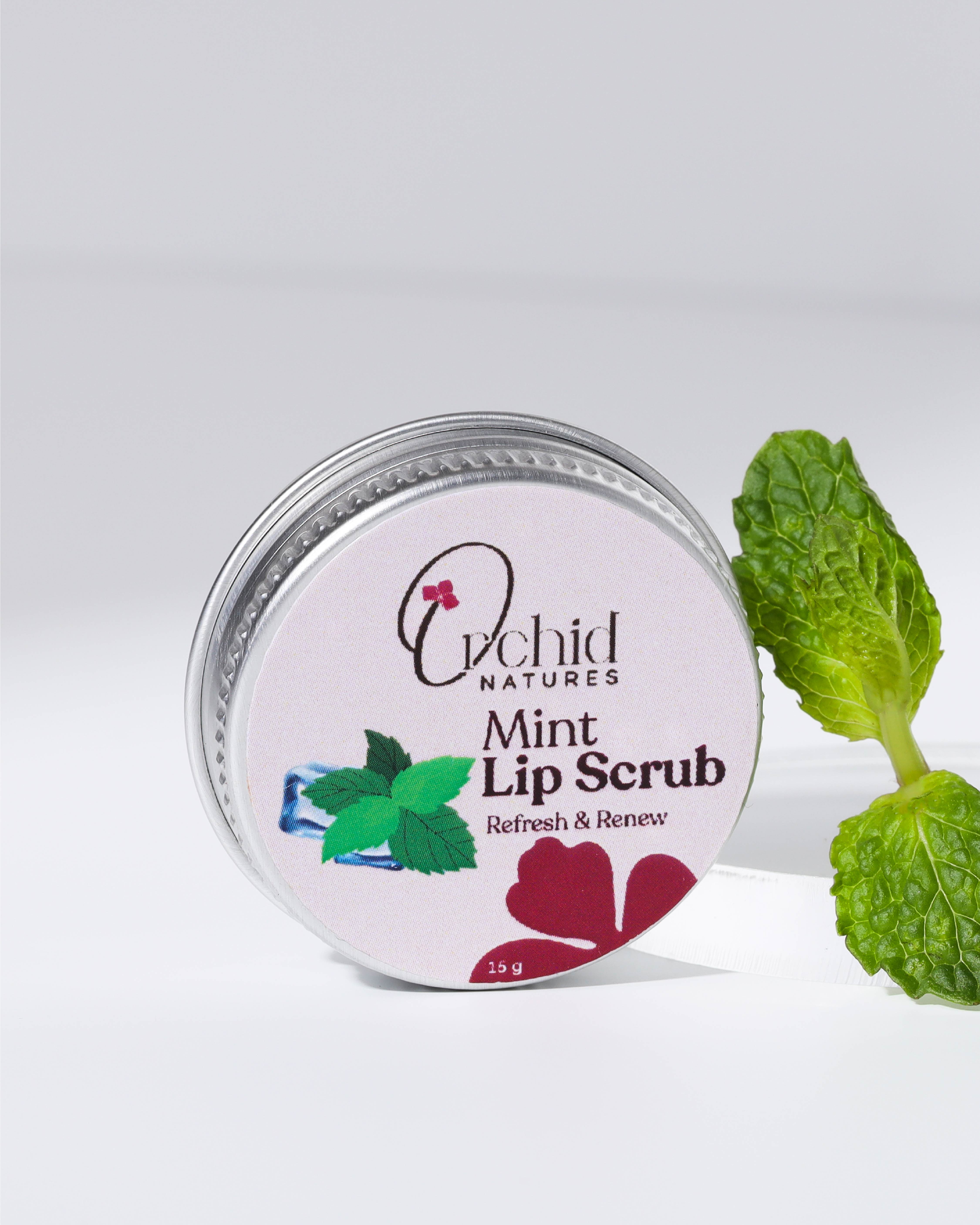 Mint lip scrub