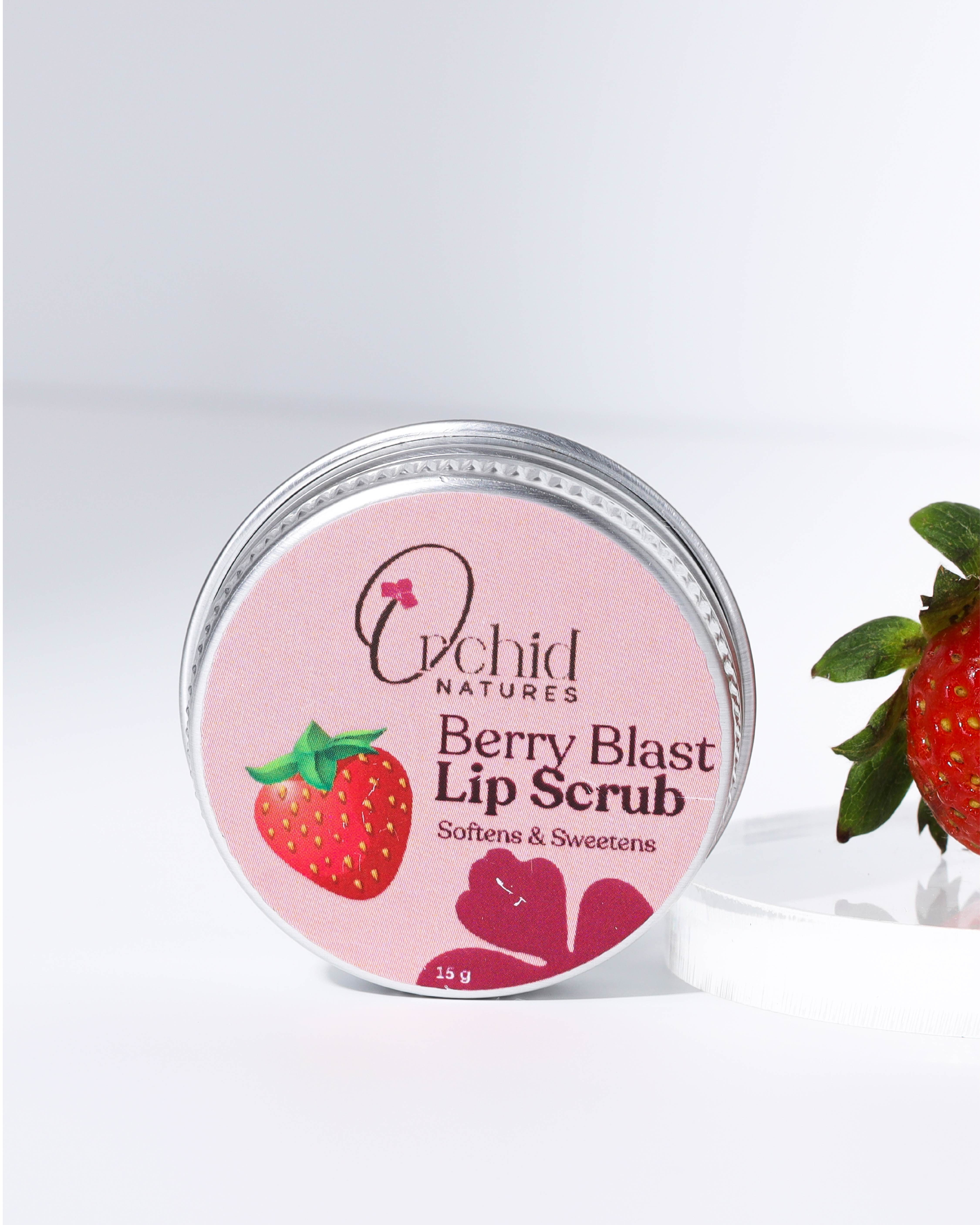 Strawberry lip scrub