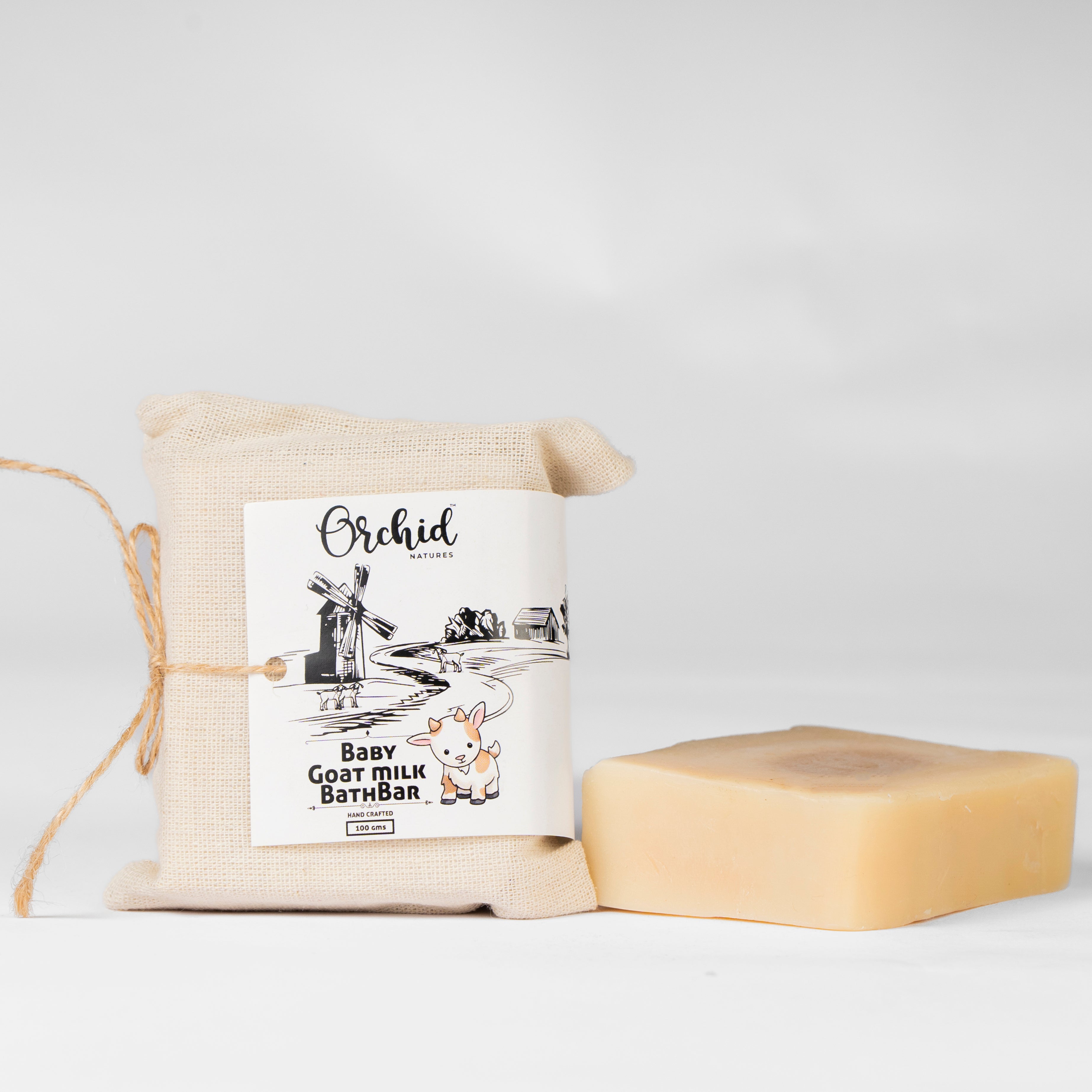 Baby goat milk bath bar