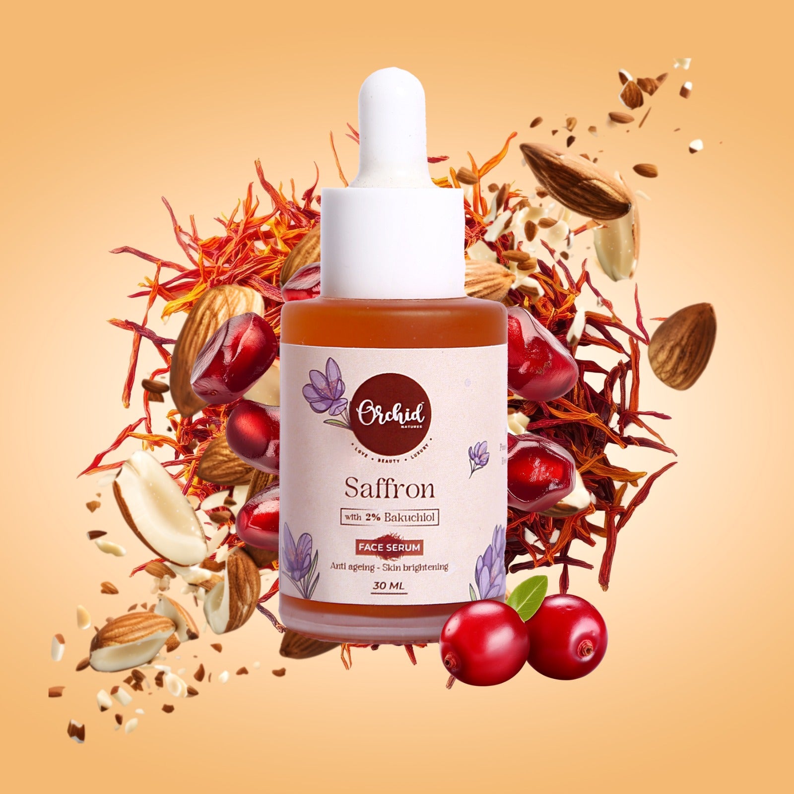 Saffron with 2% Bakuchiol Face Serum