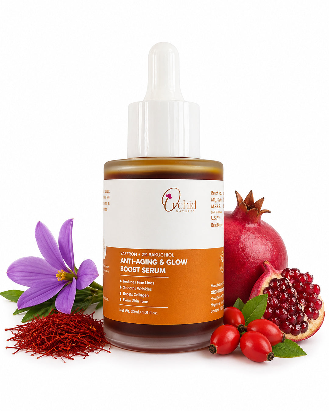 Saffron with 2% Bakuchiol Face Serum