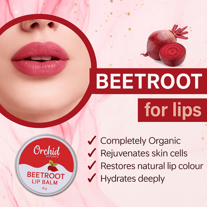 Beetroot lip balm