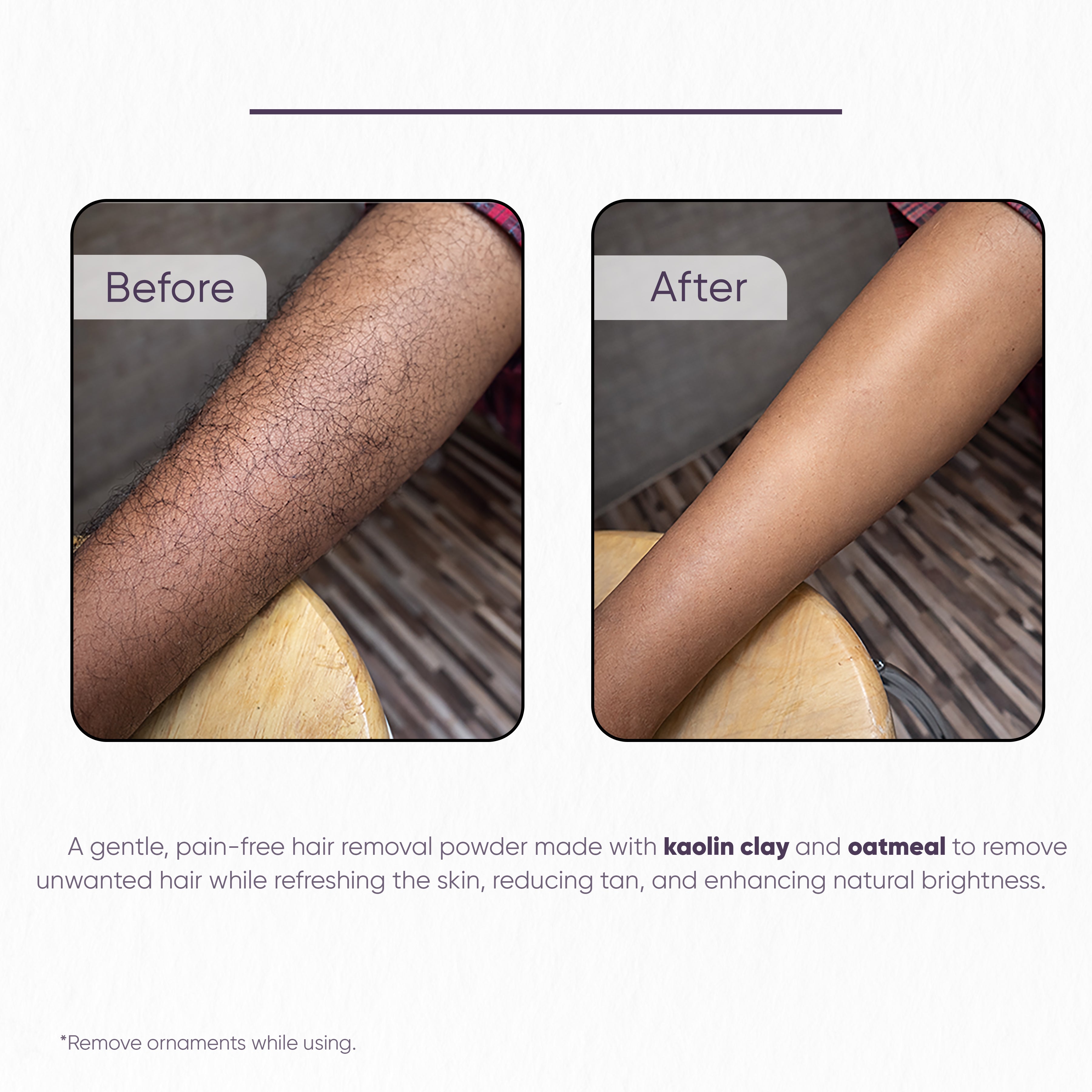 Natural Hair Removal Powder