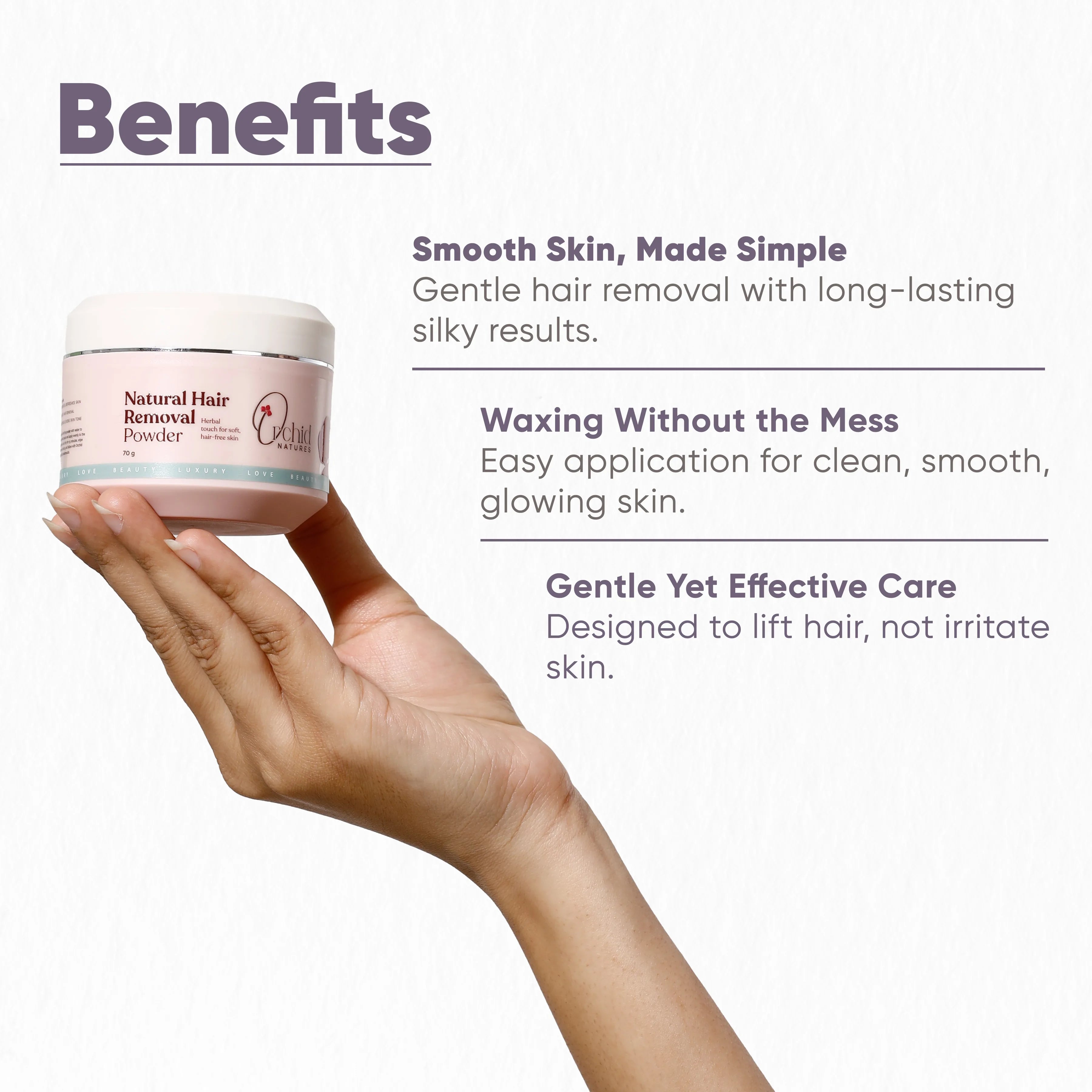 Natural Hair Removal Powder
