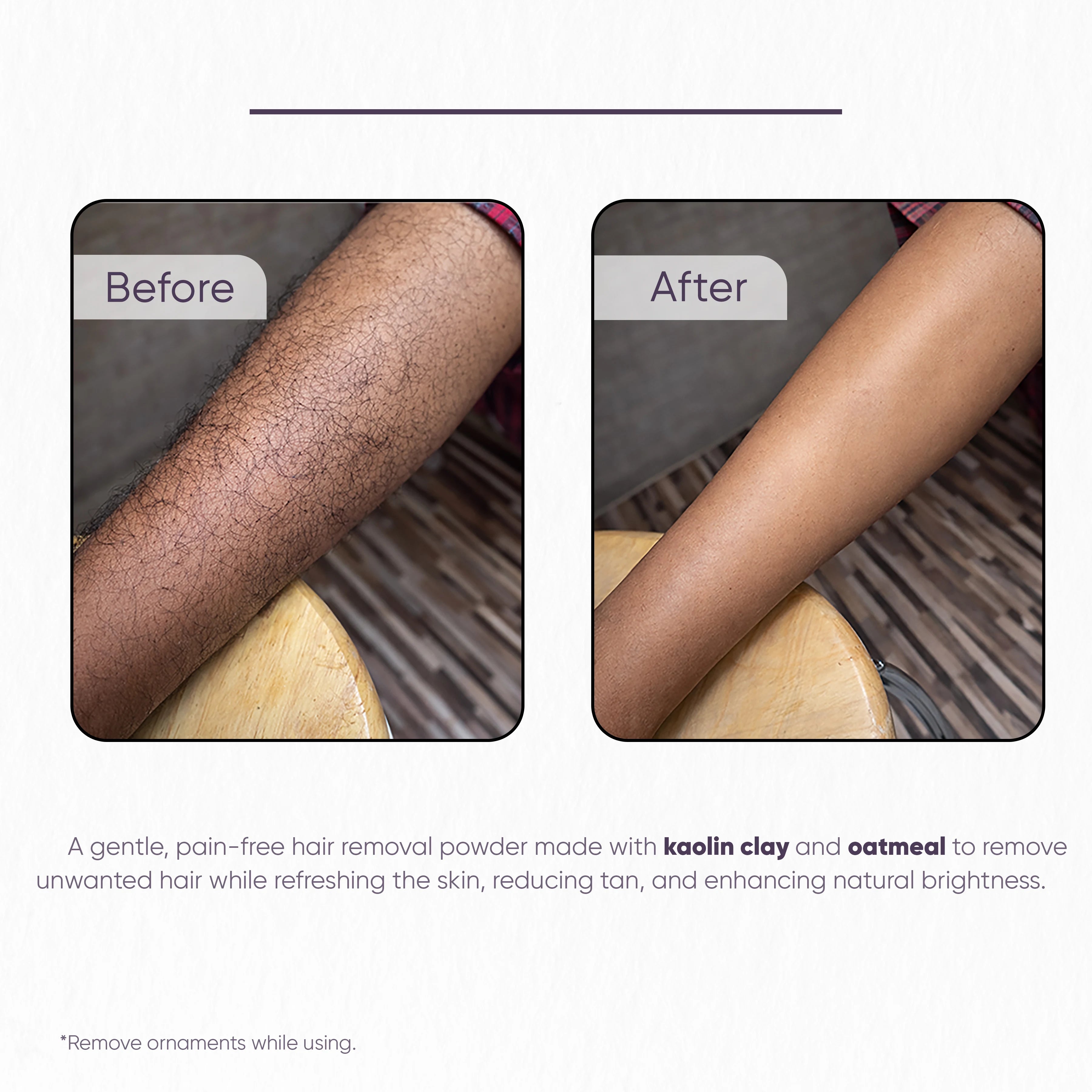Natural Hair Removal Powder