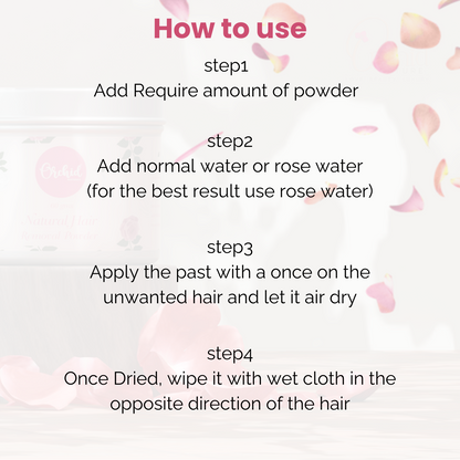 Hair removal powder(Wax powder)