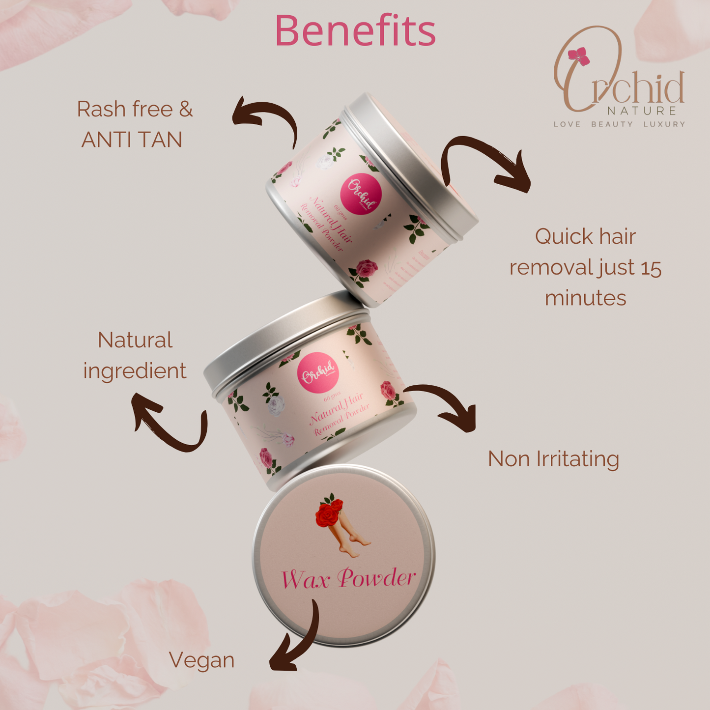 Hair removal powder(Wax powder)