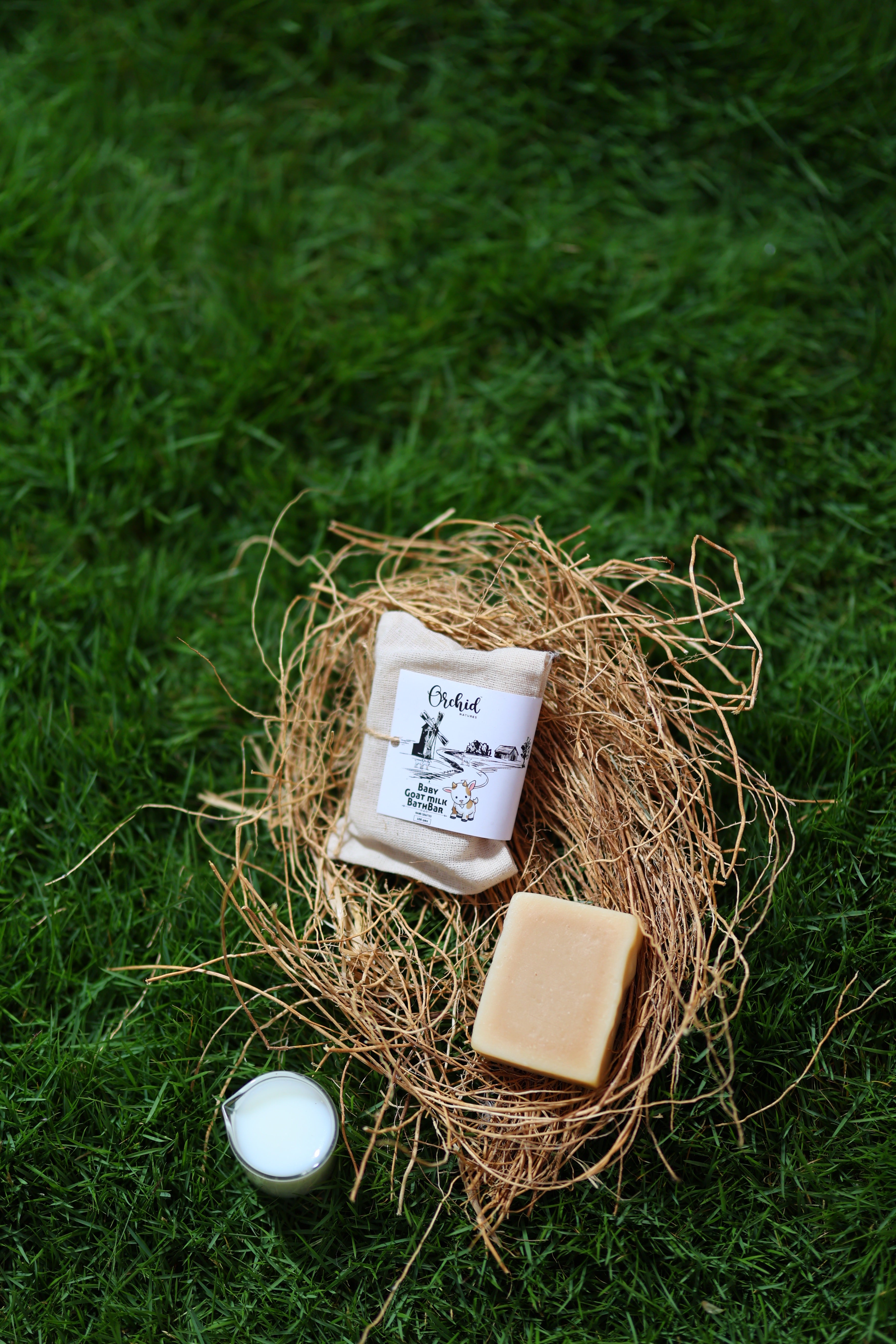 Baby goat milk bath bar